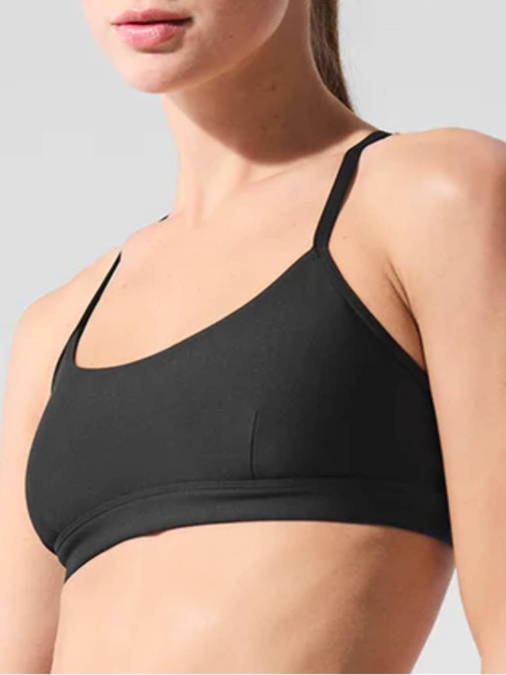 ALO Yoga Black Seamless Lightweight Bralette